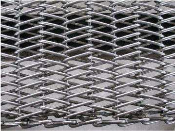 De OvenTransportband 304 van het kettingsmetaal Hoge Hardheid van de Roestvrij staal de Vlakke Oppervlakte